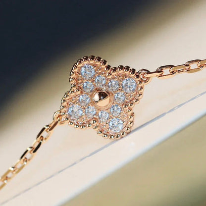 [Elowen Jewels]CLOVER 20 MOTIFS LASER DIAMOND NECKLACE
