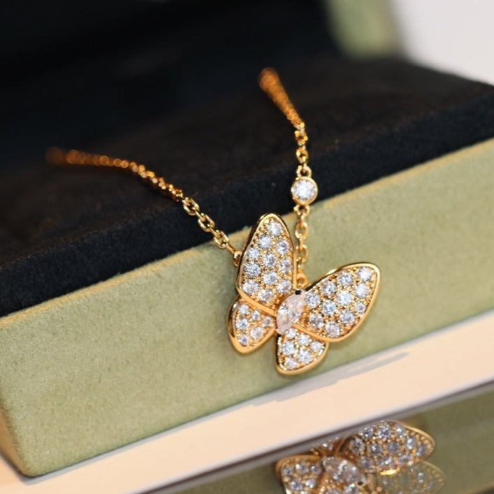 [Elowen Jewels]BUTTERFLY DIAMOND NECKLACE