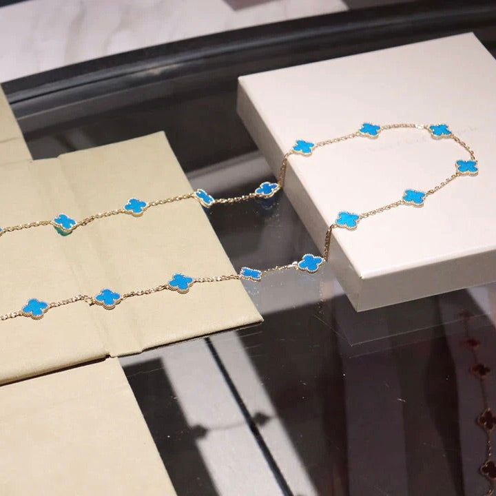 [Elowen Jewels]CLOVER 20 MOTIFS TURQUOISE GOLD