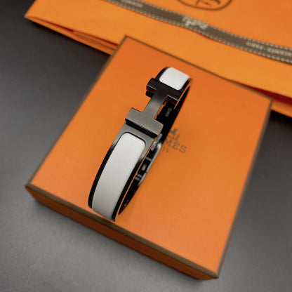 [Elowen Jewels]H BRACELET 12MM BLACK WHITE CERAMIC