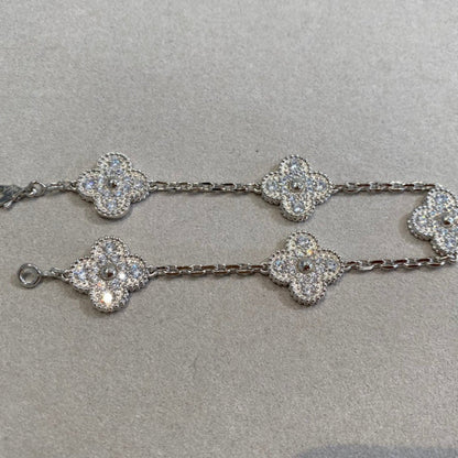 [Elowen Jewels] CLOVER 5 MOTIF FULL DIAMOND BRACELET COLLECTION