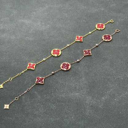 [Elowen Jewels]STAR AND SUN CARNELIAN 4 MOTIFS 3 DIAMONDS