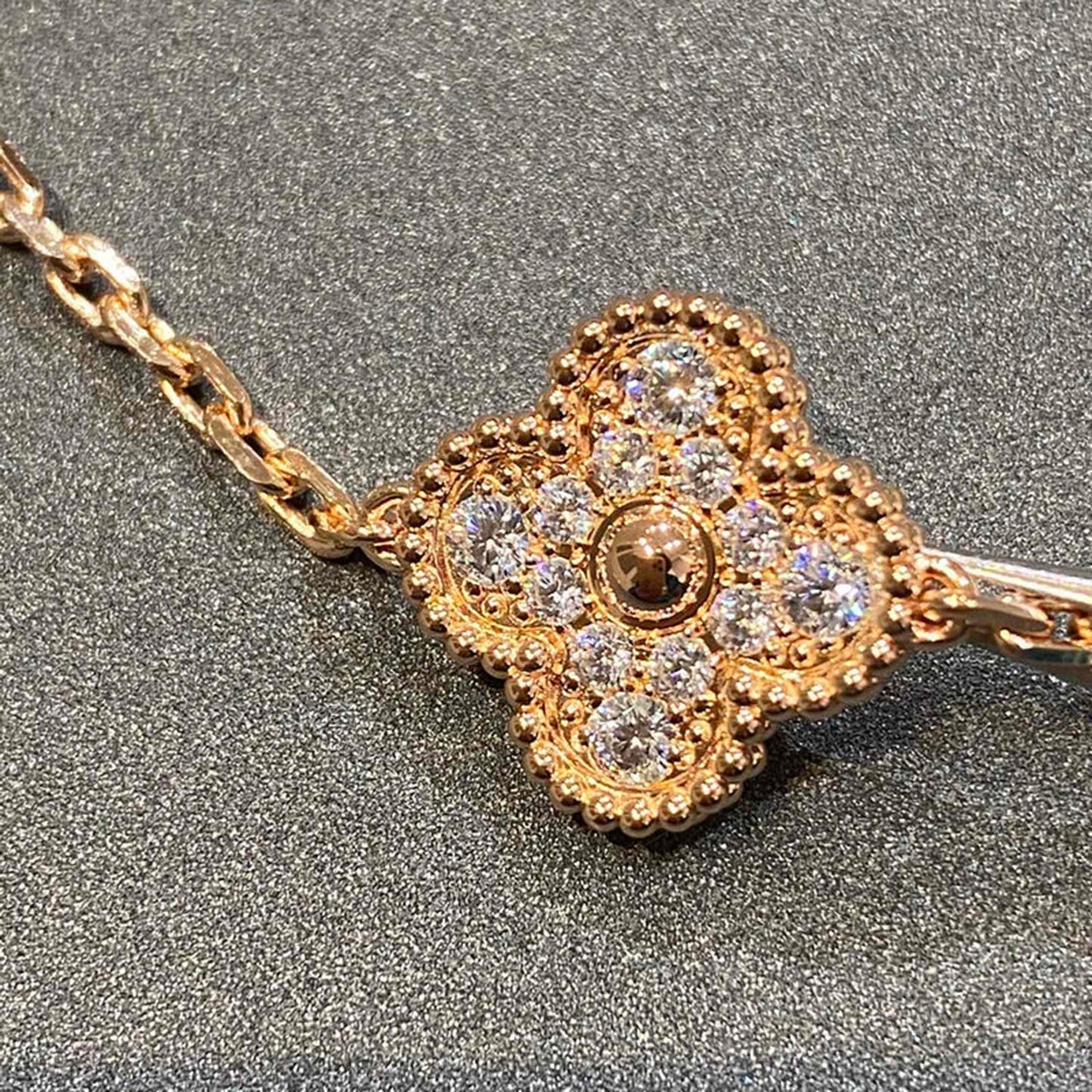 [Elowen Jewels] CLOVER 5 MOTIF FULL DIAMOND BRACELET COLLECTION