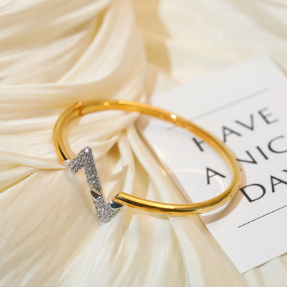 [Elowen Jewels]VOLTE UPSITE DOWN GOLD DIAMOND BRACELET