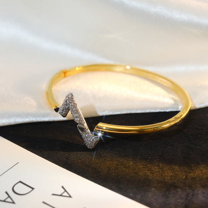 [Elowen Jewels]VOLTE UPSITE DOWN GOLD DIAMOND BRACELET