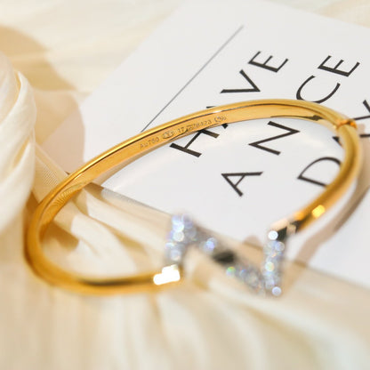 [Elowen Jewels]VOLTE UPSITE DOWN GOLD DIAMOND BRACELET