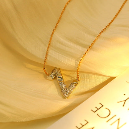 [Elowen Jewels]VOLT SILVER DIAMOND PEDANT NECKLACE