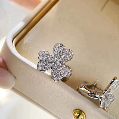 [Elowen Jewels]CLOVER COMOS DIAMOND EARRINGS SILVER