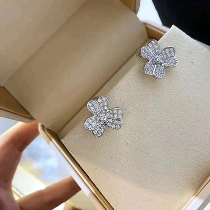 [Elowen Jewels]CLOVER COMOS DIAMOND EARRINGS SILVER
