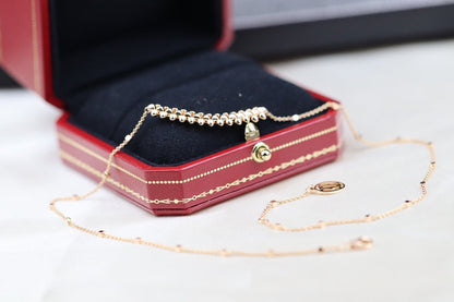 [Elowen Jewels]CLASH PINK GOLD NECKLACE