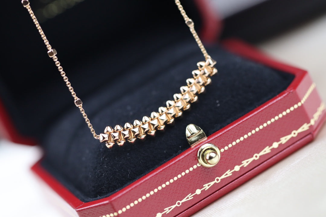 [Elowen Jewels]CLASH PINK GOLD NECKLACE
