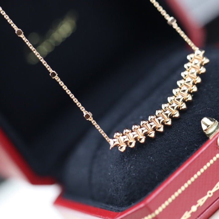 [Elowen Jewels]CLASH PINK GOLD NECKLACE