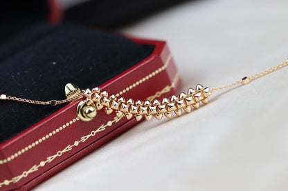 [Elowen Jewels]CLASH PINK GOLD NECKLACE