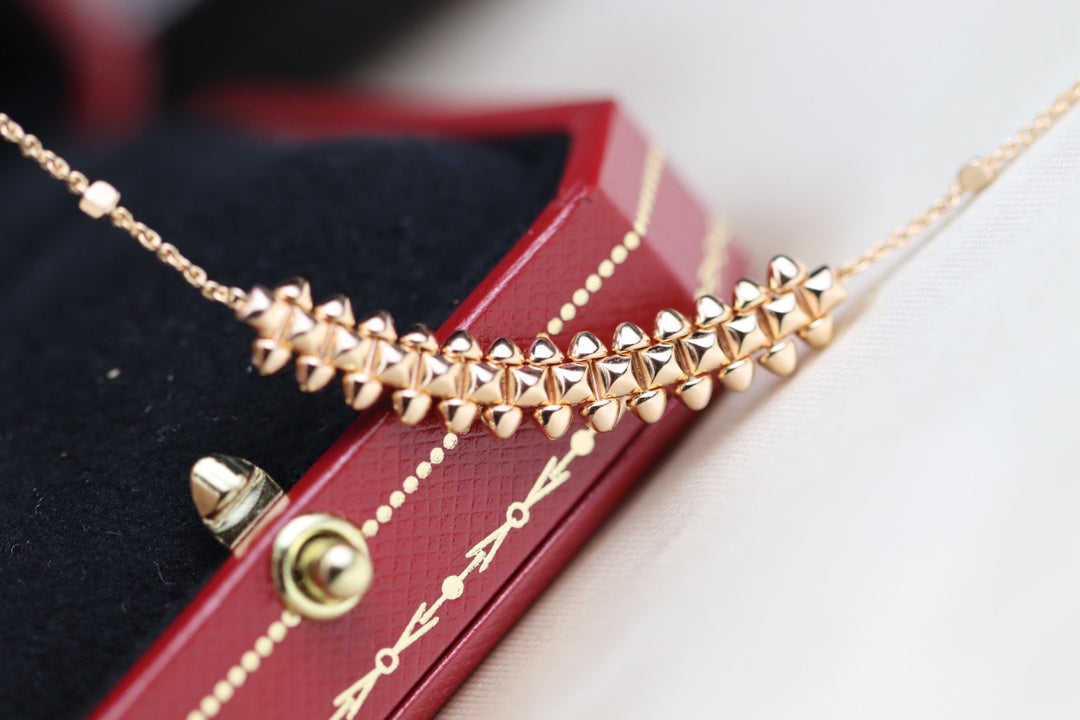[Elowen Jewels]CLASH PINK GOLD NECKLACE