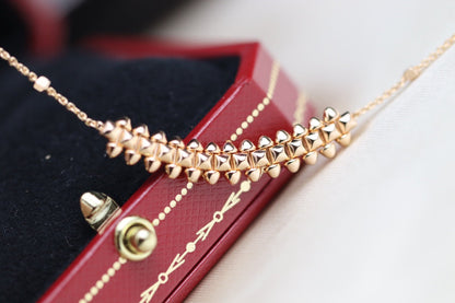[Elowen Jewels]CLASH PINK GOLD NECKLACE