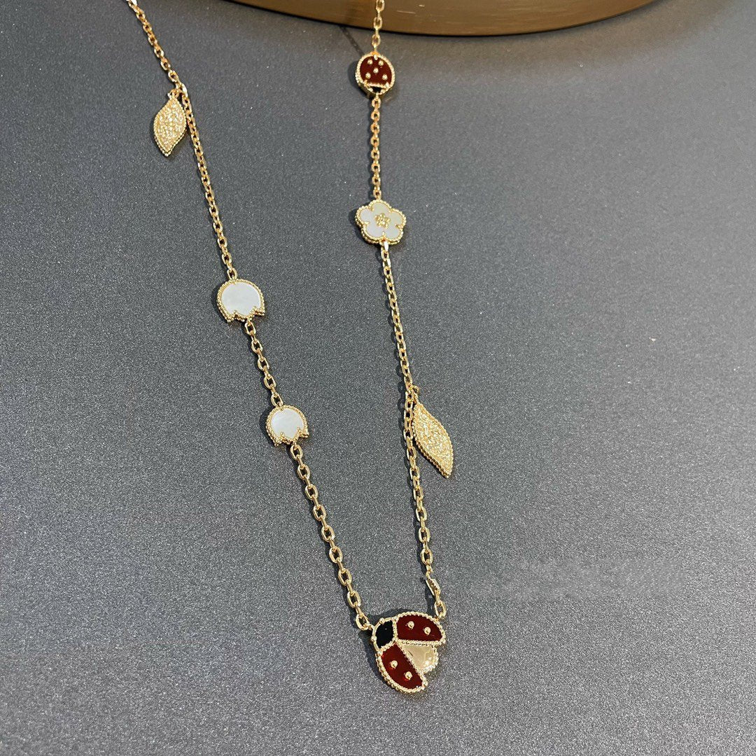 [Elowen Jewels]LUCKY SPRING 15 MOTIFS GOLD NECKLACE