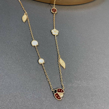 [Elowen Jewels]LUCKY SPRING 15 MOTIFS GOLD NECKLACE