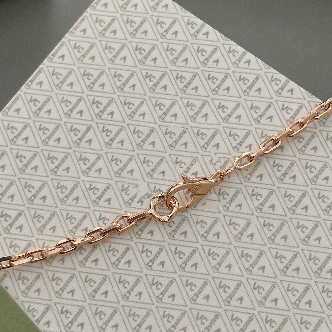 [Elowen Jewels]LUCKY SPRING 15 MOTIFS ROSE GOLD NECKLACE