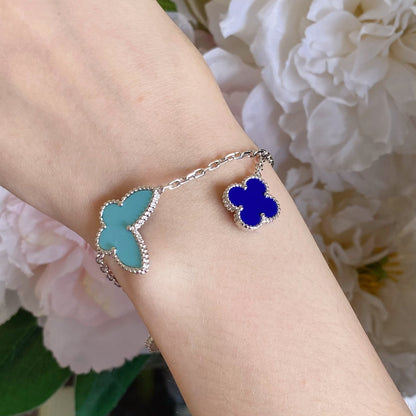 [Elowen Jewels]LUCKY SPRING SILVER BRACELET 4 MOTIF