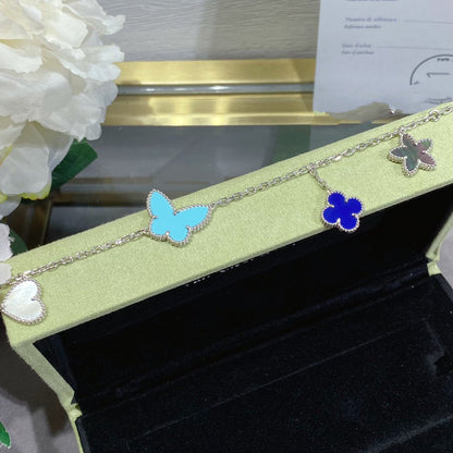 [Elowen Jewels]LUCKY SPRING SILVER BRACELET 4 MOTIF