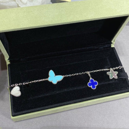 [Elowen Jewels]LUCKY SPRING SILVER BRACELET 4 MOTIF