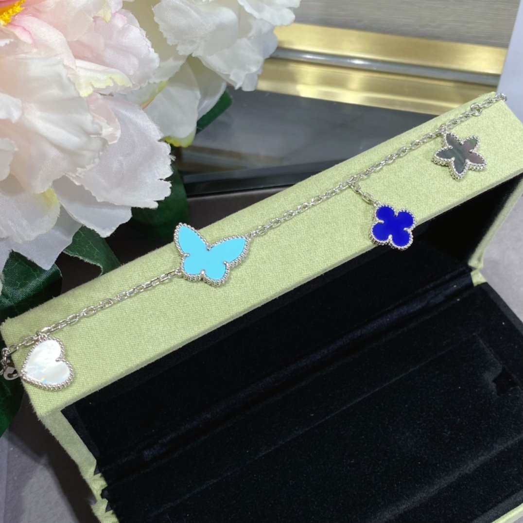 [Elowen Jewels]LUCKY SPRING SILVER BRACELET 4 MOTIF