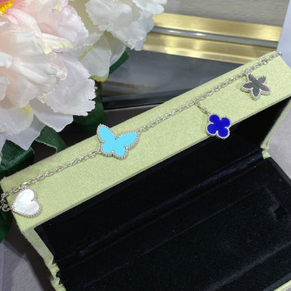 [Elowen Jewels]LUCKY SPRING SILVER BRACELET 4 MOTIF