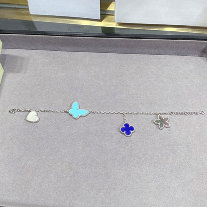 [Elowen Jewels]LUCKY SPRING SILVER BRACELET 4 MOTIF