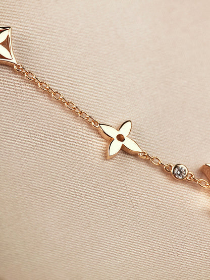 [Elowen Jewels]STAR AND SUN 7 MOTIFS GOLD BRACELET