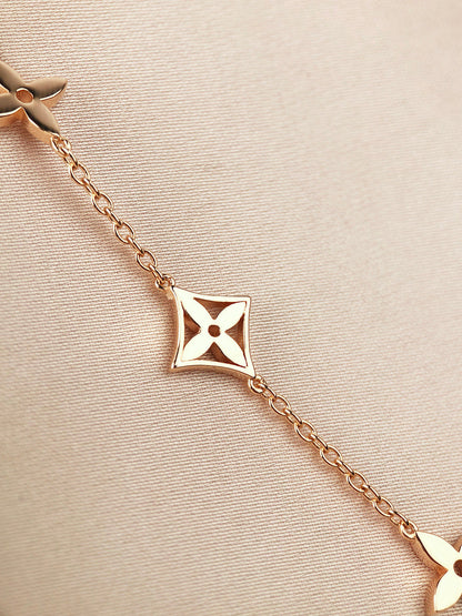 [Elowen Jewels]STAR AND SUN 7 MOTIFS GOLD BRACELET