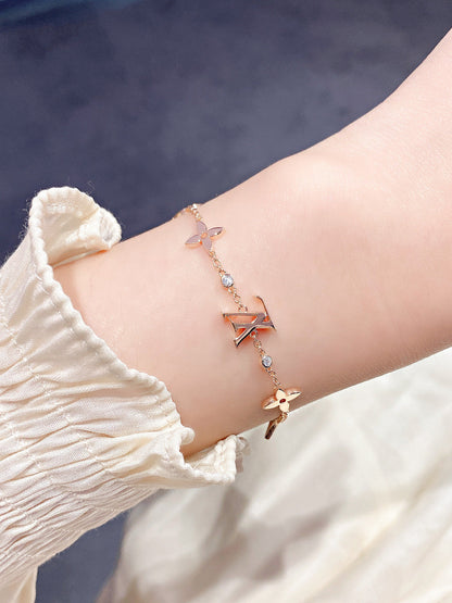 [Elowen Jewels]STAR AND SUN 7 MOTIFS GOLD BRACELET