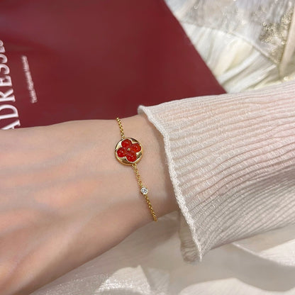 [Elowen Jewels]SUN PEDANT CARNELIAN BRACELET