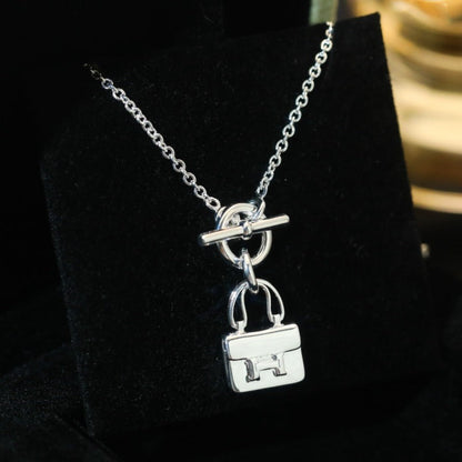 [Elowen Jewels]POP H PEDANT SILVER NECKLACE