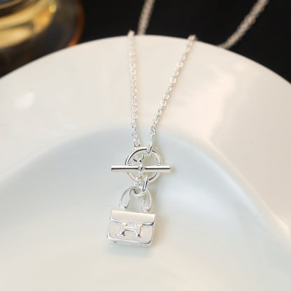 [Elowen Jewels]POP H PEDANT SILVER NECKLACE