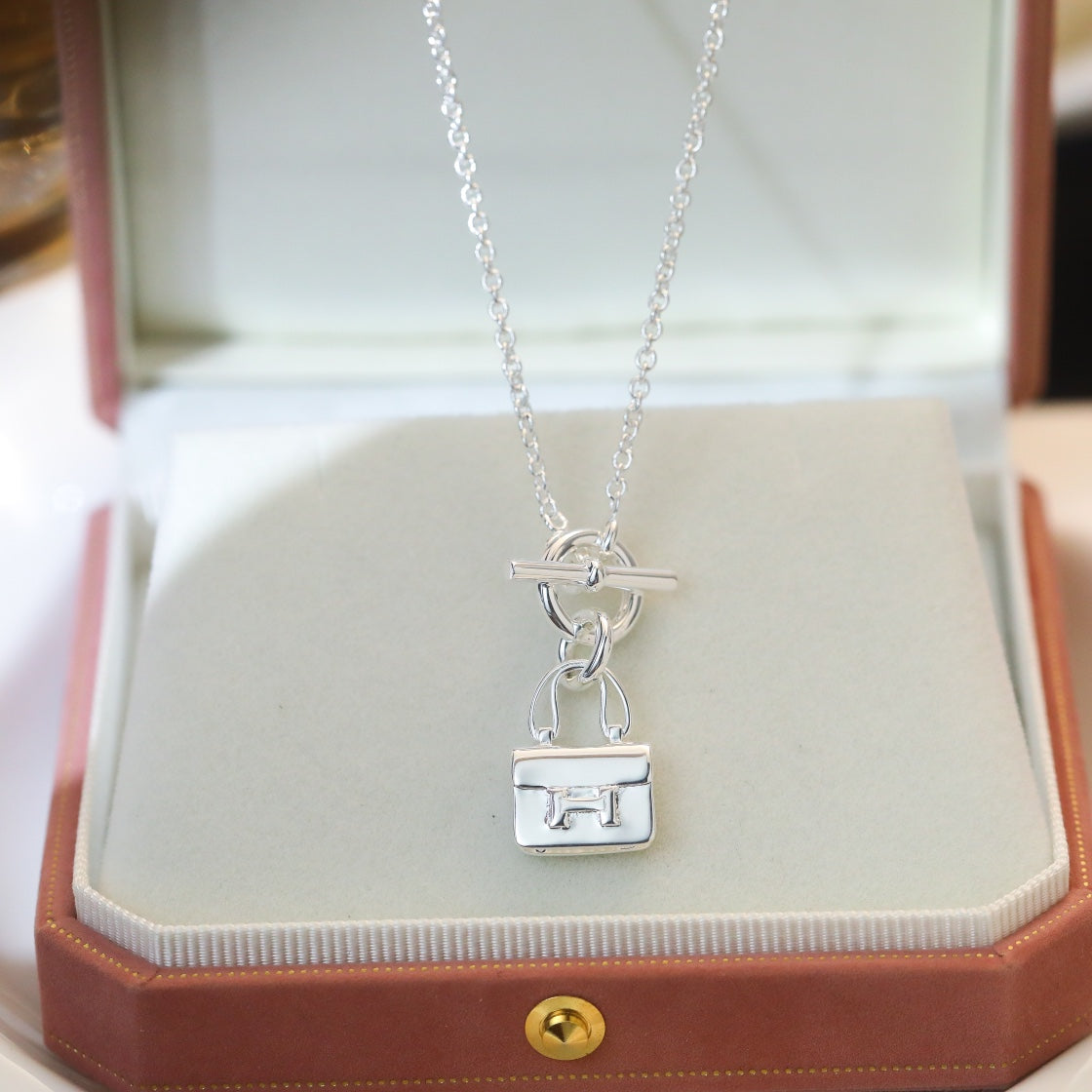 [Elowen Jewels]POP H PEDANT SILVER NECKLACE