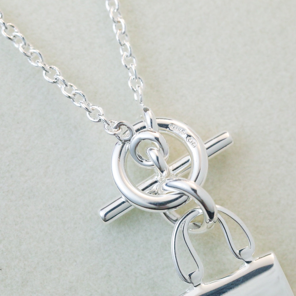 [Elowen Jewels]POP H PEDANT SILVER NECKLACE