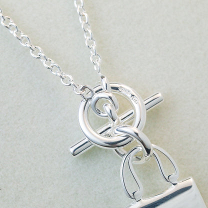 [Elowen Jewels]POP H PEDANT SILVER NECKLACE