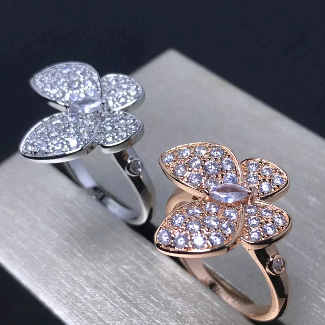 [Elowen Jewels]BUTTERFLY PINK GOLD DIAMOND RING