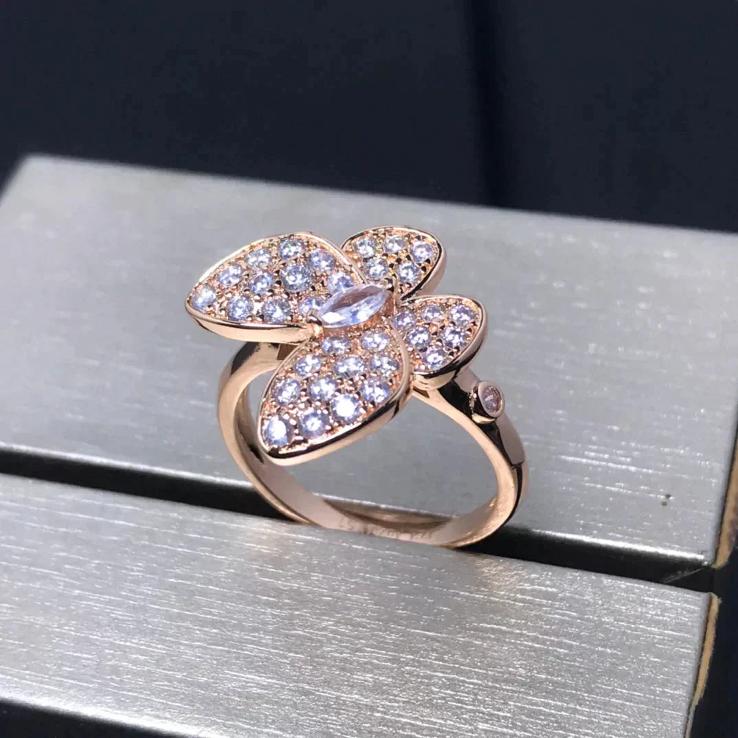 [Elowen Jewels]BUTTERFLY PINK GOLD DIAMOND RING