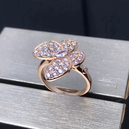 [Elowen Jewels]BUTTERFLY PINK GOLD DIAMOND RING