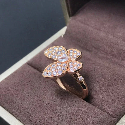 [Elowen Jewels]BUTTERFLY PINK GOLD DIAMOND RING