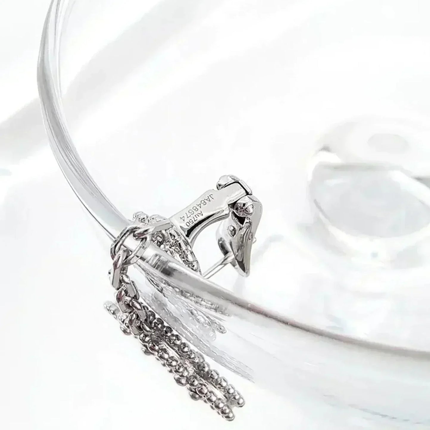 [Elowen Jewels]CLOVER 2 MOTIFS  DIAMOND ONYX EARRINGS SILVER