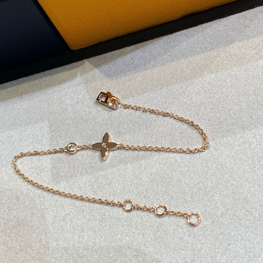 [Elowen Jewels]STAR DIAMOND PINK GOLD BRACELET