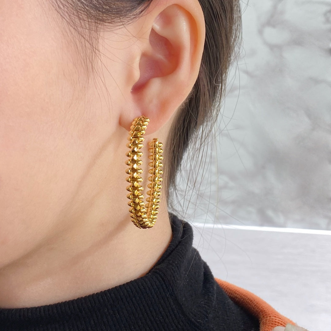 [Elowen Jewels]CLASH LARGE HOOP EARRINGS