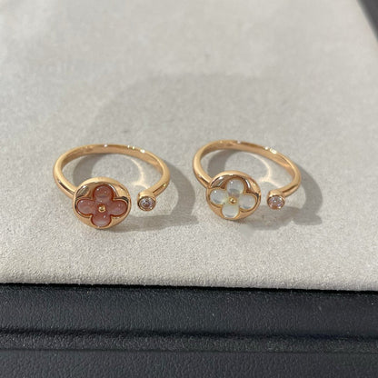 [Elowen Jewels]SUN 1 DIAMOND PINK MOP RING