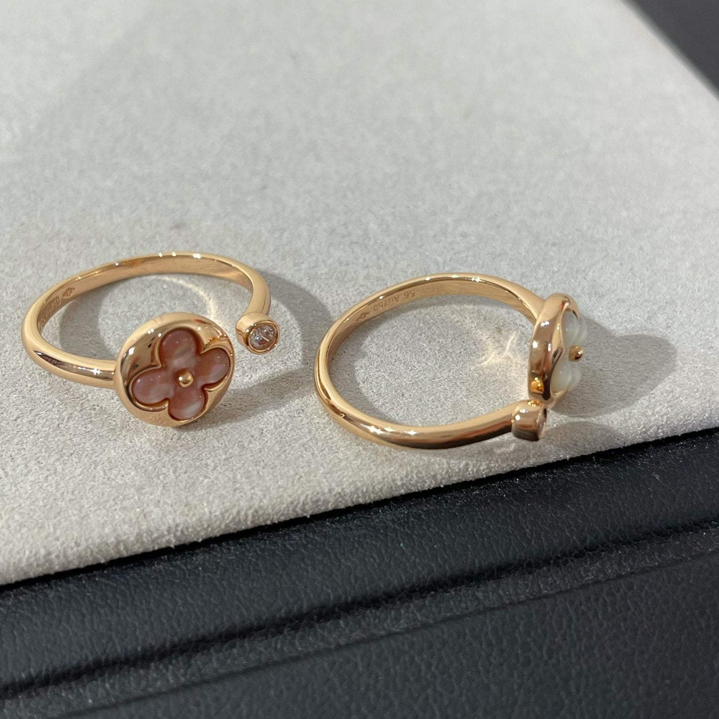 [Elowen Jewels]SUN 1 DIAMOND PINK MOP RING