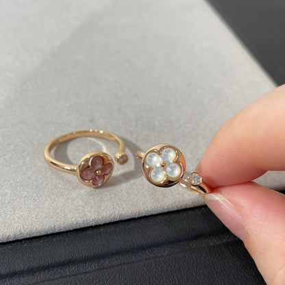 [Elowen Jewels]SUN 1 DIAMOND PINK MOP RING
