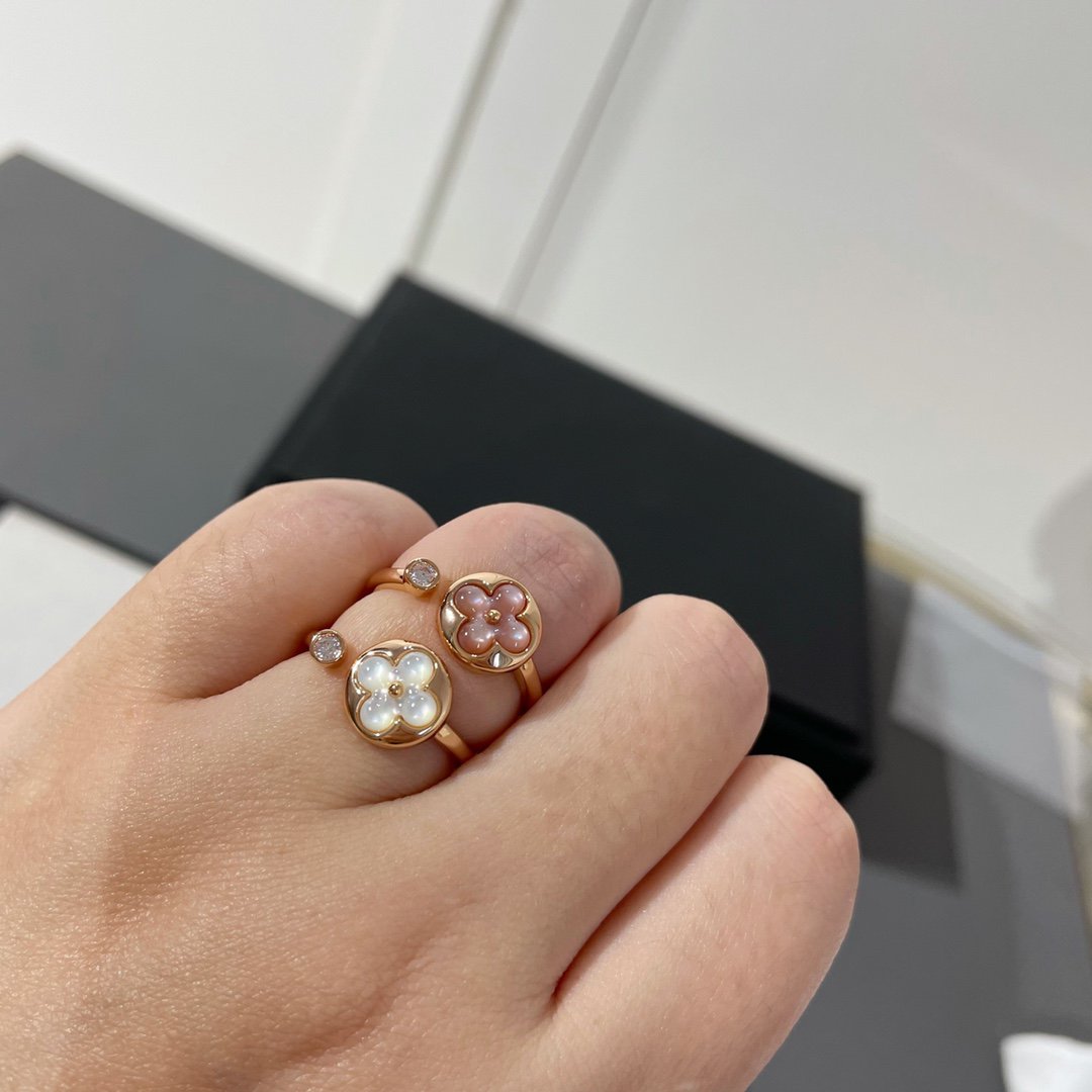 [Elowen Jewels]SUN 1 DIAMOND PINK MOP RING