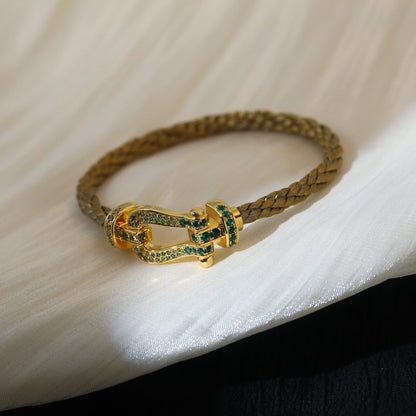 [Elowen Jewels]FORCE 10 GOLD GREEN DIAMOND PAVED