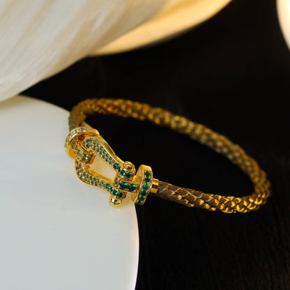 [Elowen Jewels]FORCE 10 GOLD GREEN DIAMOND PAVED